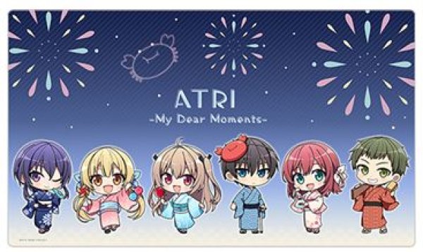 画像1: 【予約：12月10日(火)20時まで】カーテン魂／(株)キース　ATRI -My Dear Moments-　ラバーマット（ミニキャラ／浴衣） (1)